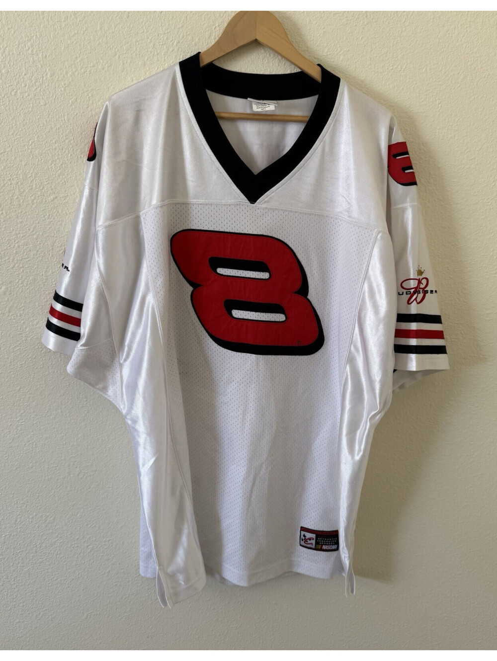 Dale Earnhardt Jr 8 Jersey Size L Chase Authentic NASCAR Trackside Licensed Bud